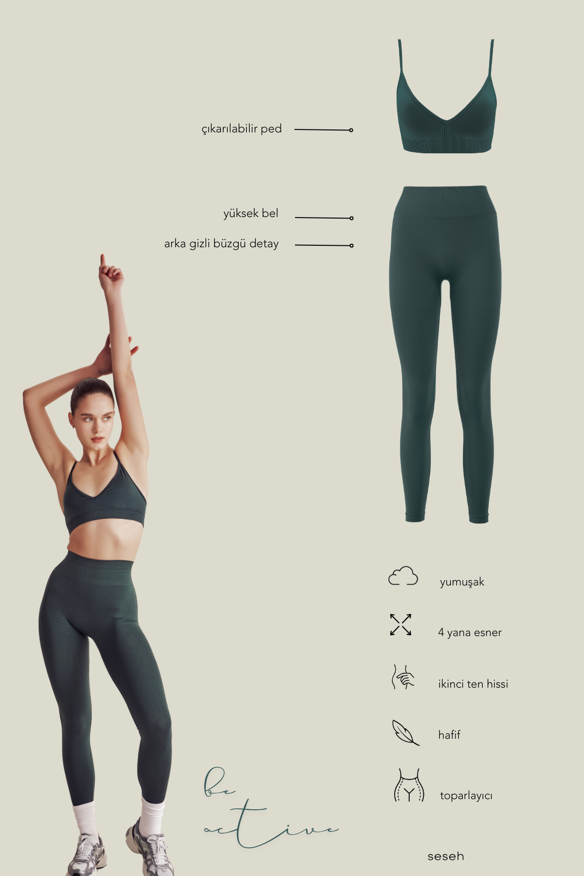 Eterna Duck Green Comfortlux Triangle Bra
