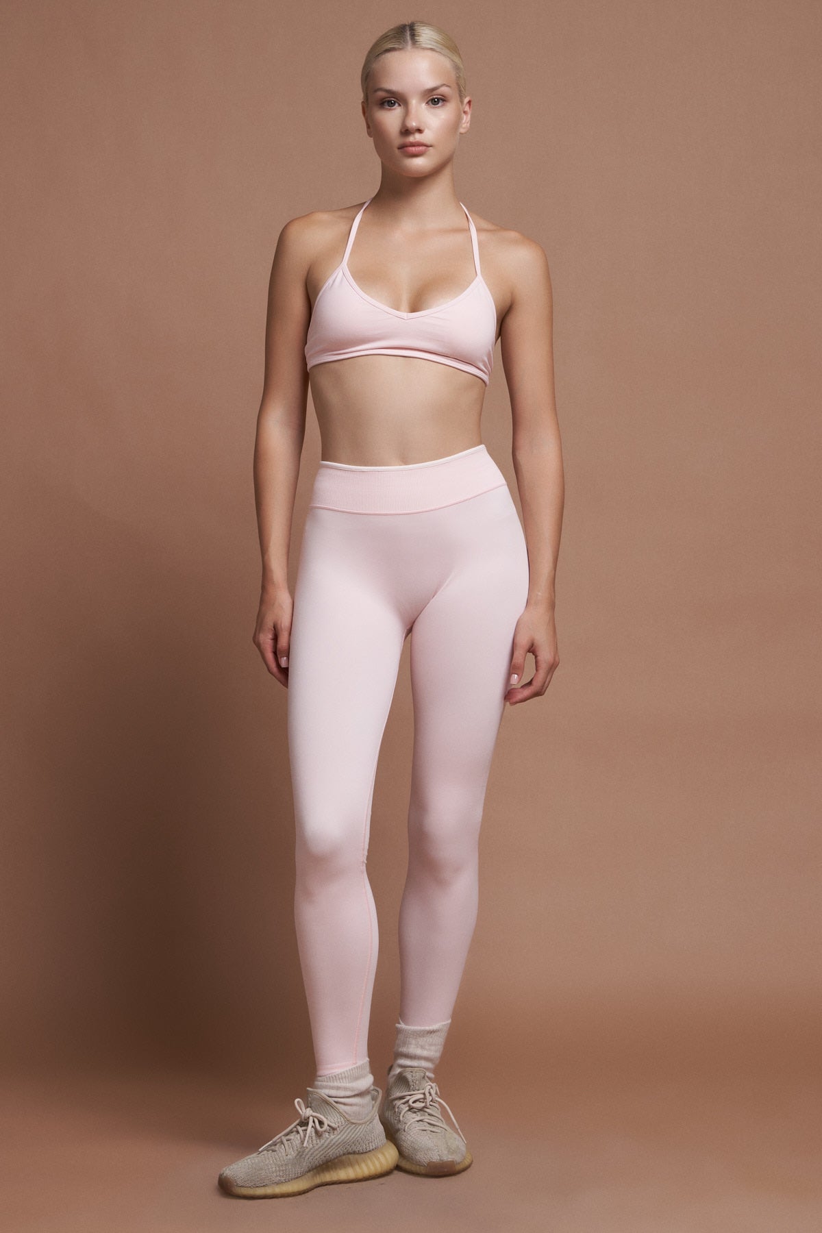 Ferra Pembe Seamless Spor Bra