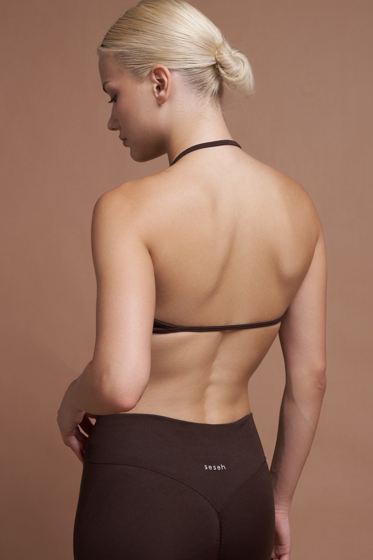 Ferra Kahverengi Seamless Spor Bra