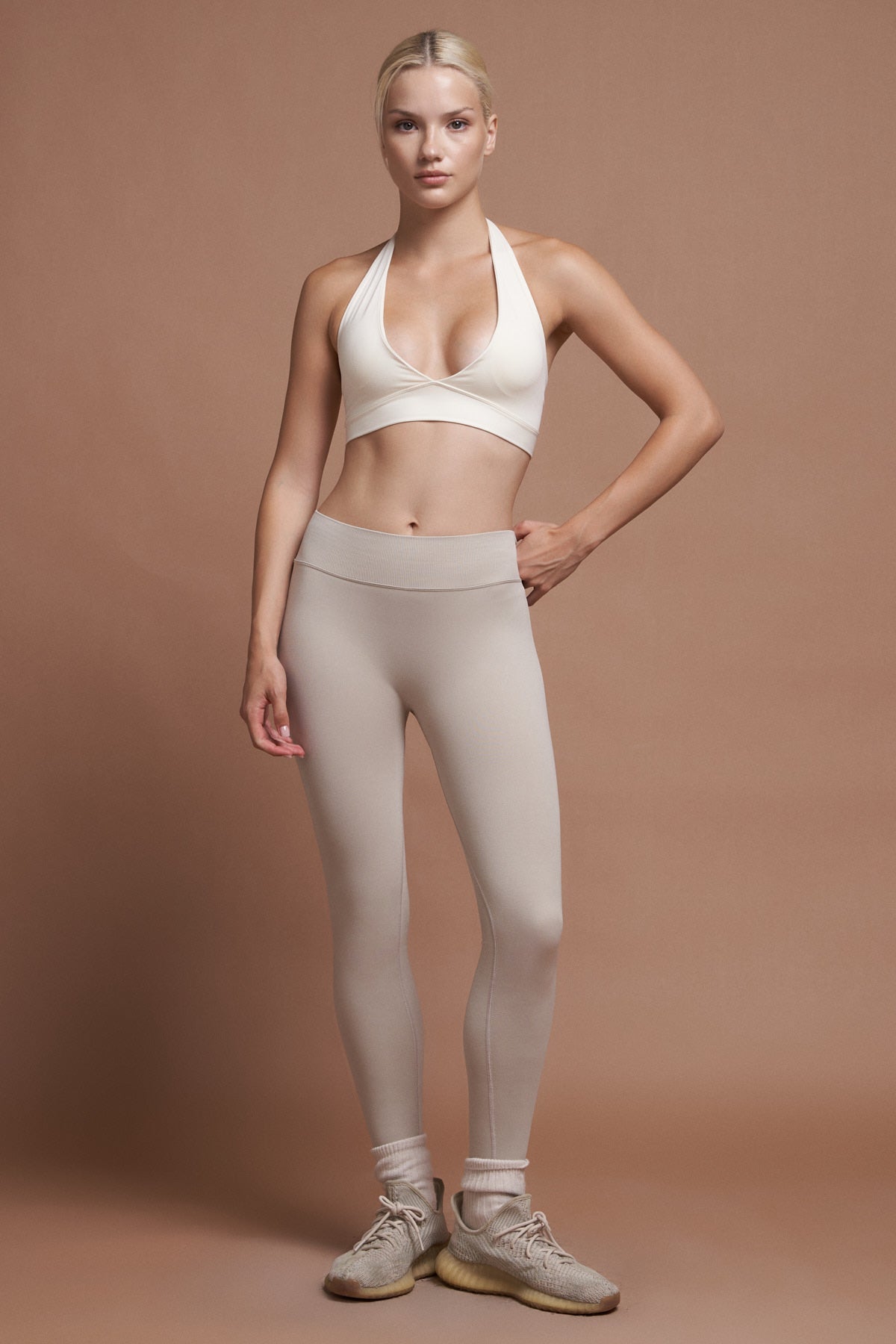 AMARA Beyaz Seamless Spor Bra