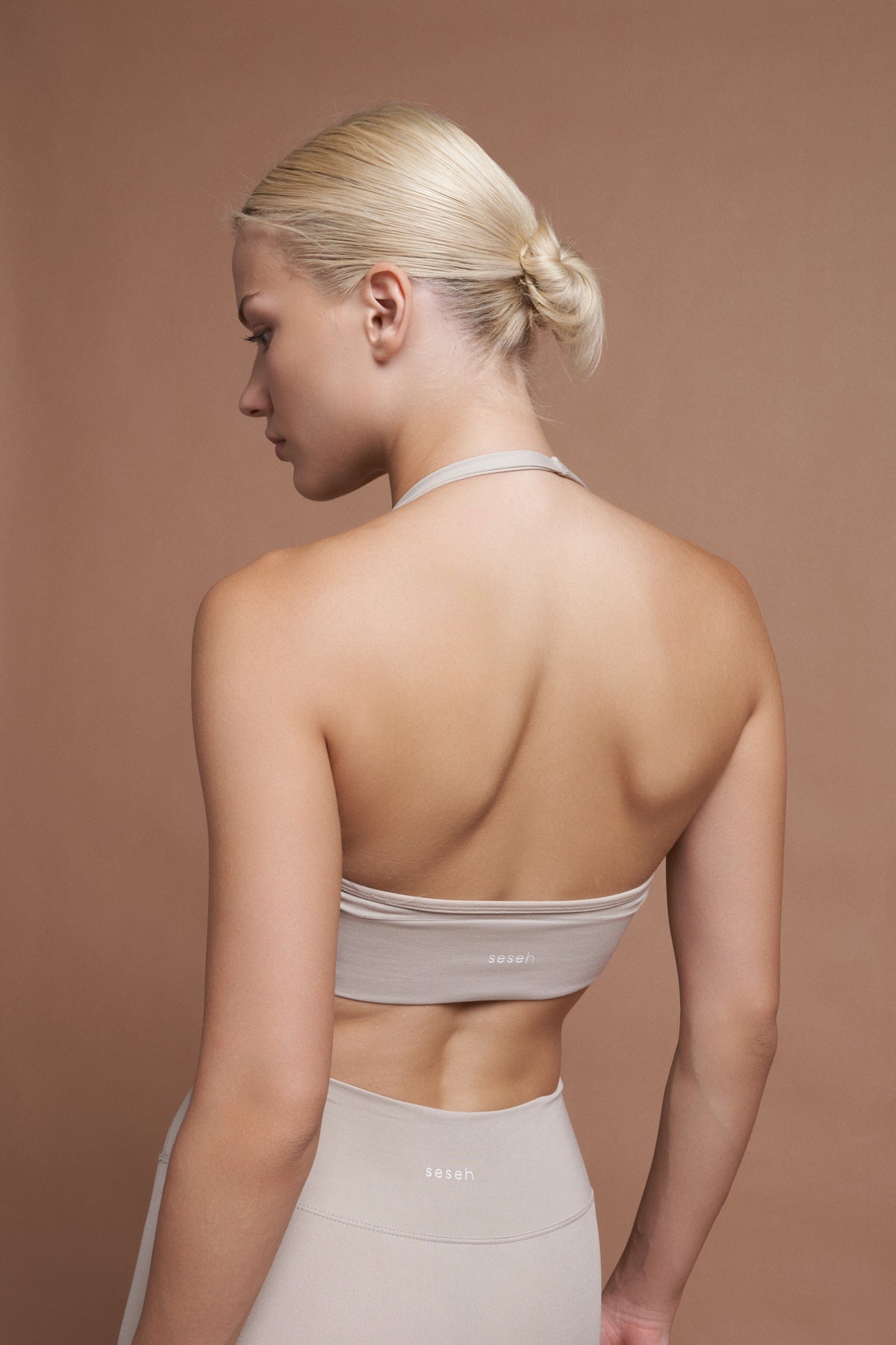 IVY Gri Ön Büzgülü Seamless Scrunch Toparlayıcı Spor Tayt
