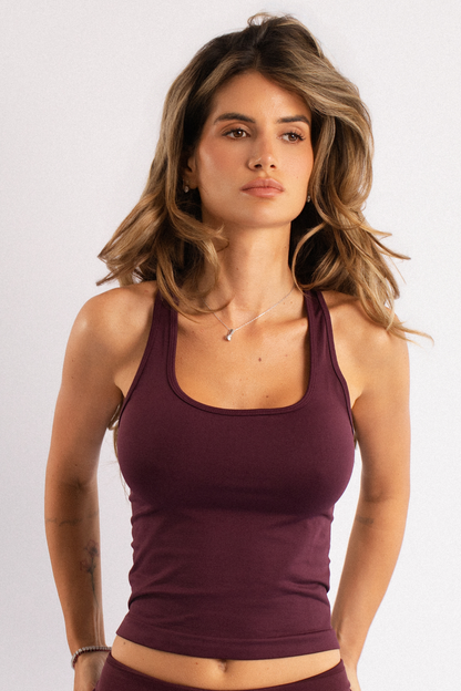 Seseh Racerback Halter Bordo