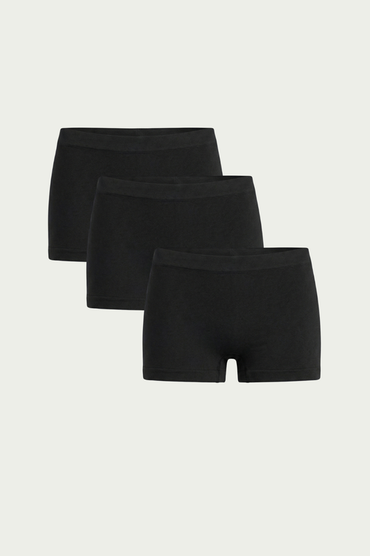 3 Adet Siyah İkinci Ten Hissiyatı Premium Seamless Boyshort