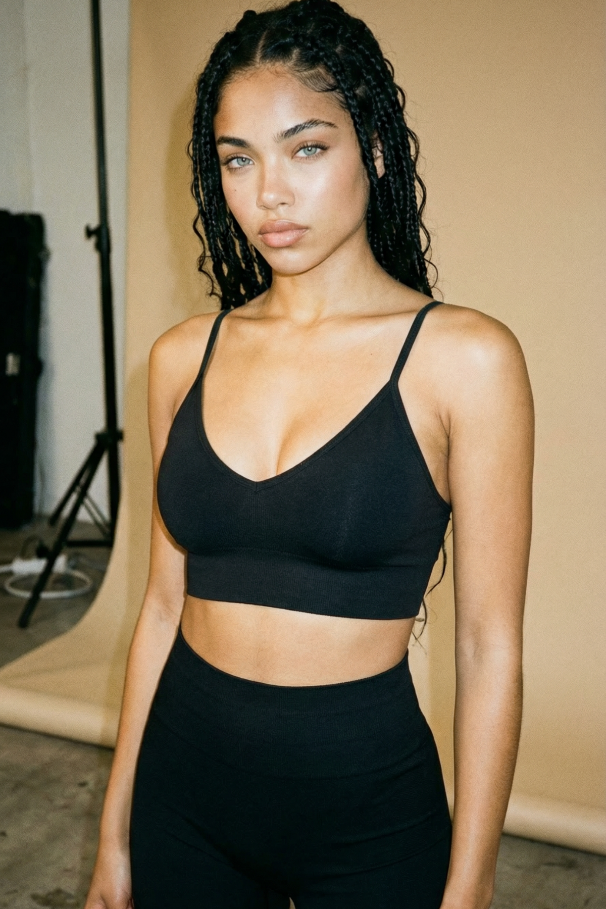 Solis Siyah Seamless Spor Biker Şort