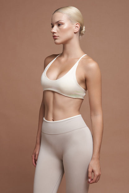 Sierra Gri Çift Renk Seamless Scrunch Toparlayıcı Spor Tayt