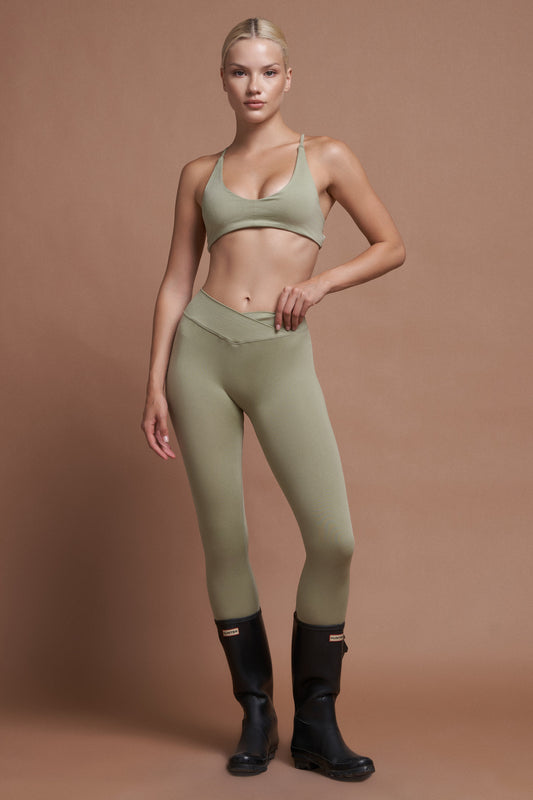 ROSA Yeşil Seamless Spor Bra