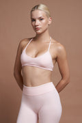 Sierra Pembe Çift Renk Seamless Scrunch Toparlayıcı Spor Tayt