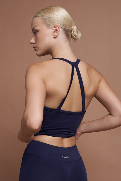Nova Lacivert Seamless Tank Top