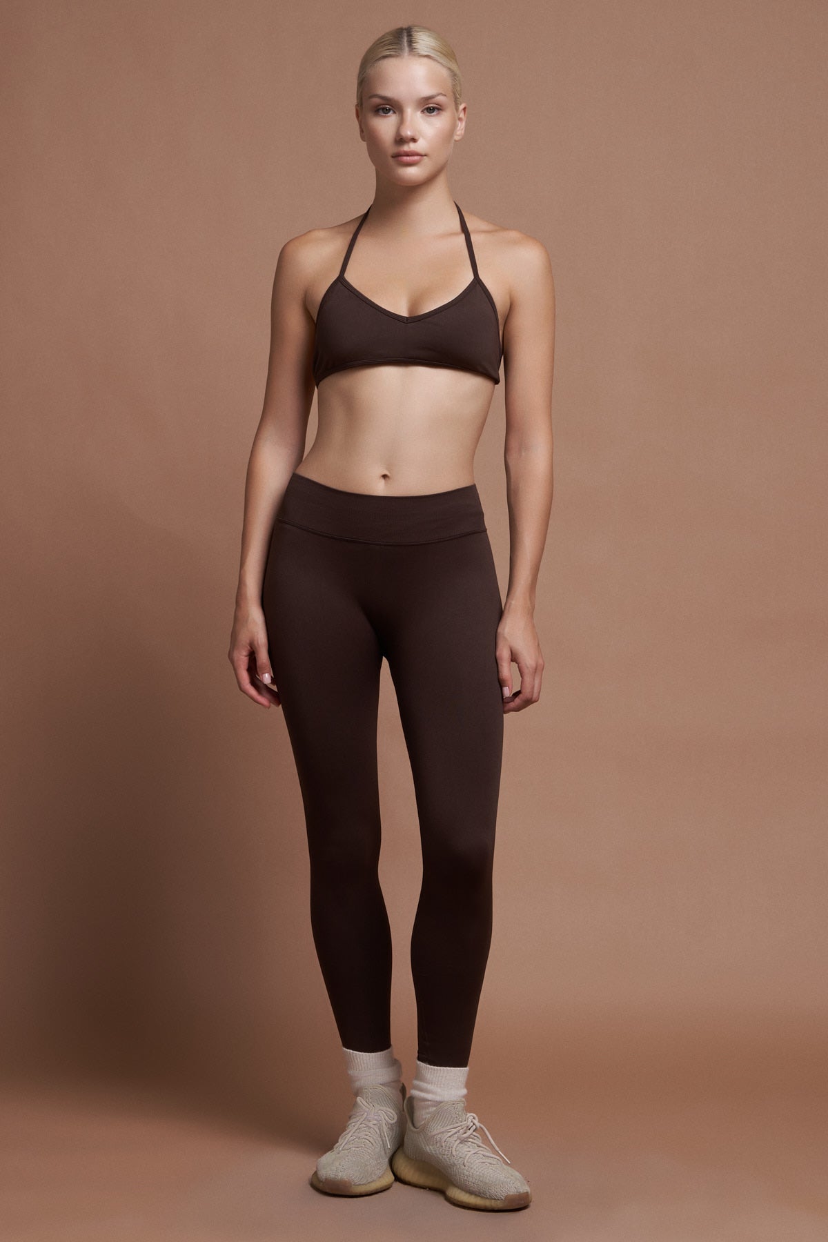 Ferra Kahverengi Seamless Spor Bra