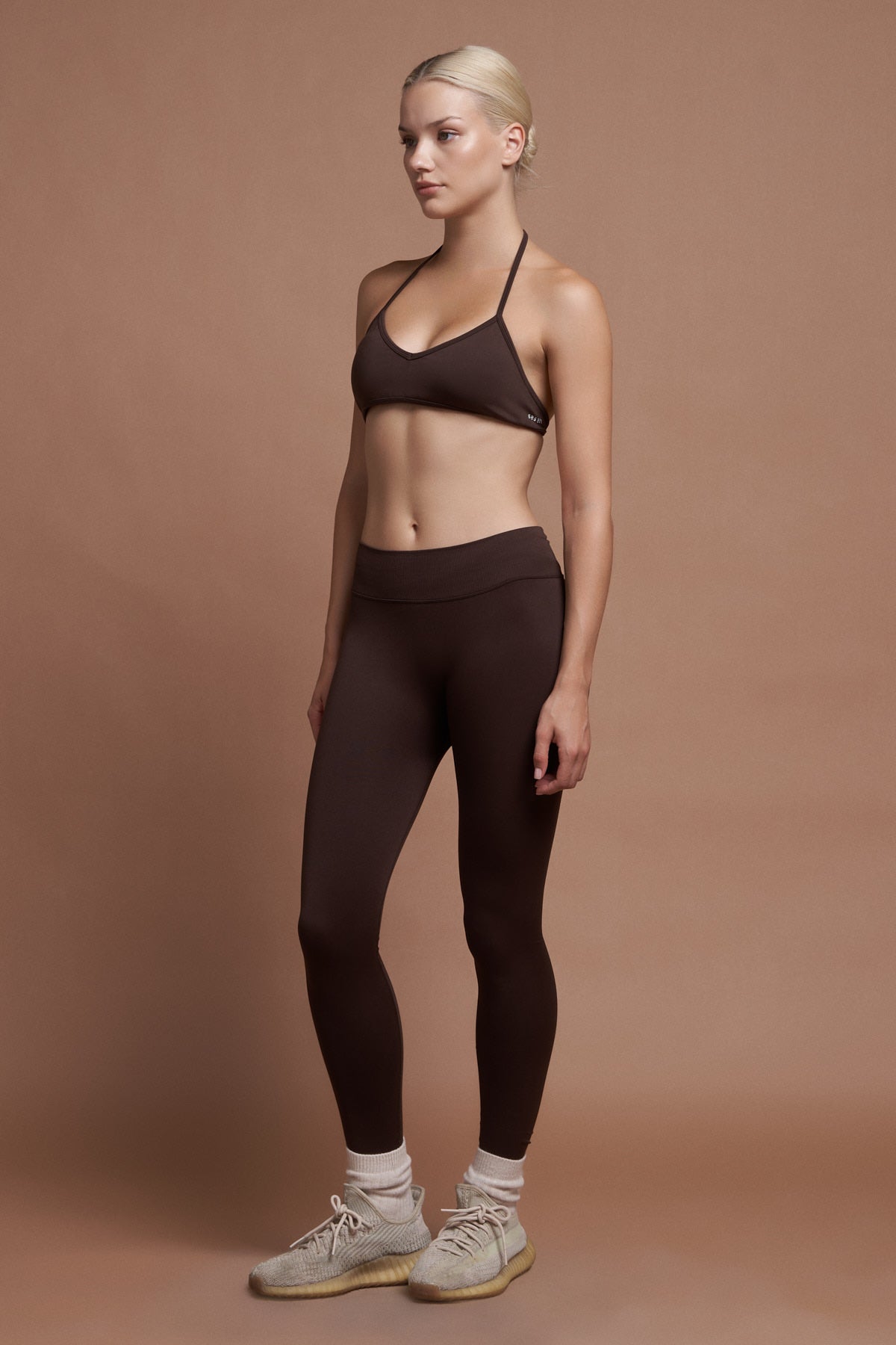 Terra Acı Kahve Seamless Scrunch Toparlayıcı Spor Tayt