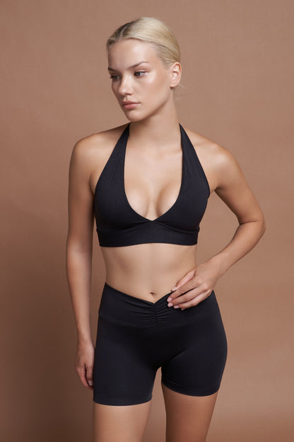 AMARA Siyah Seamless Spor Bra