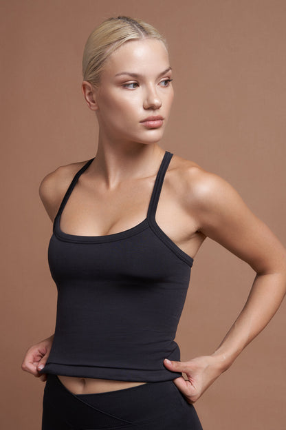 Nova Siyah Seamless Tank Top
