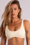 Seseh Seamless Scoop Spor Bra Beyaz