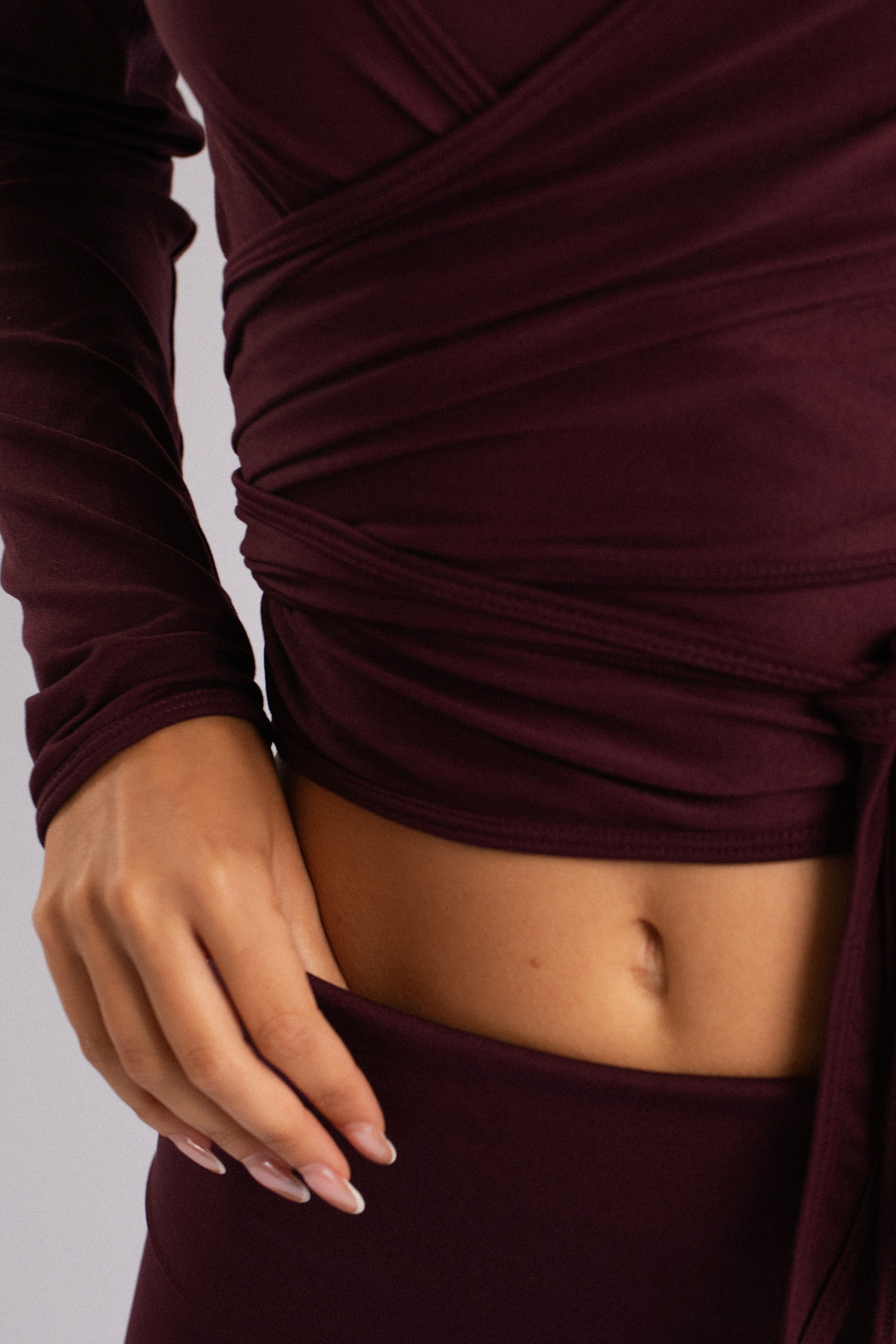 Bağlamalı Bolero Bordo