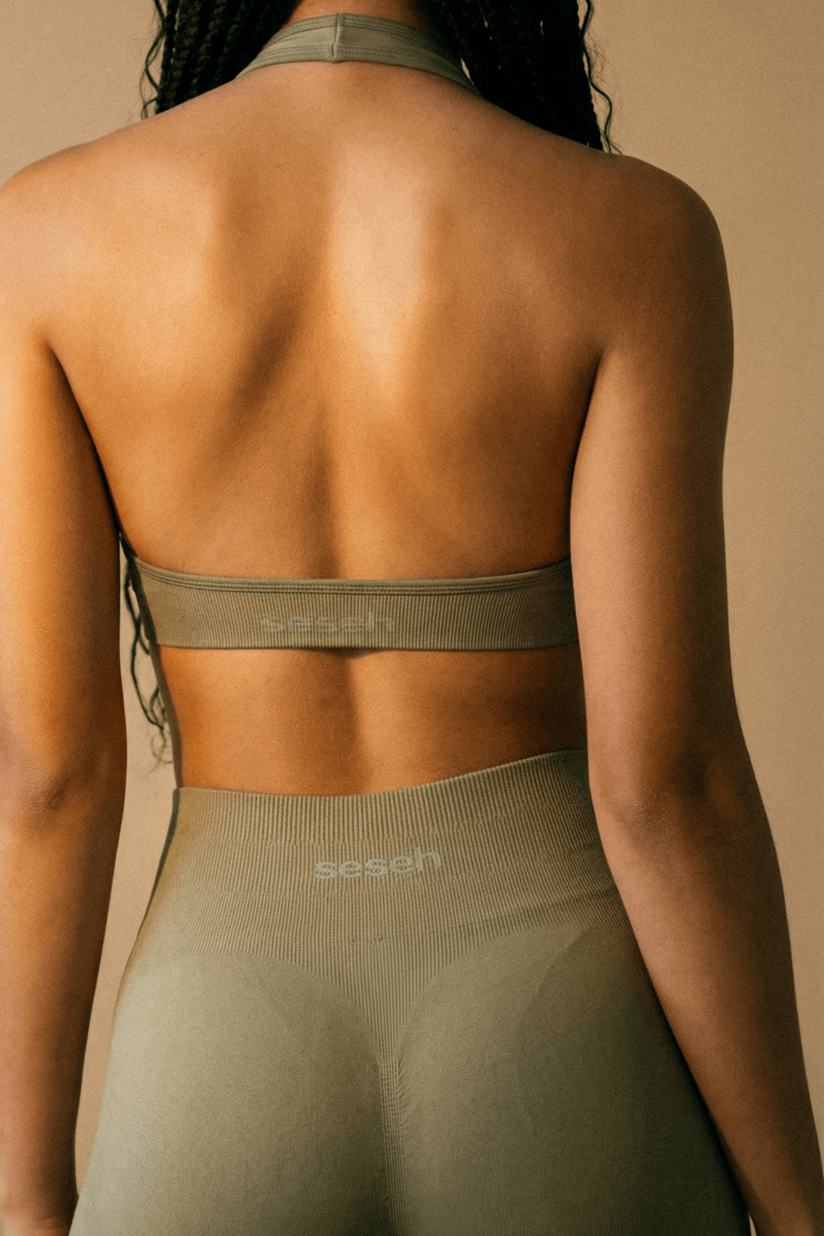 Vita Yağlı Yeşil Seamless Scrunch Toparlayıcı Spor Tayt
