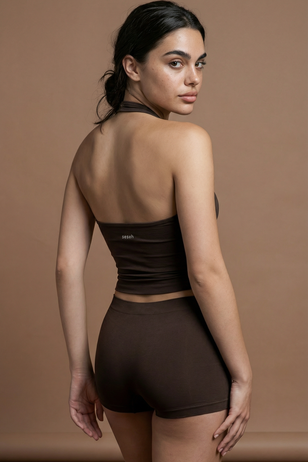 3 Adet Acı Kahve Dikişsiz İkinci Ten Hissiyatı Seamless Boyshort