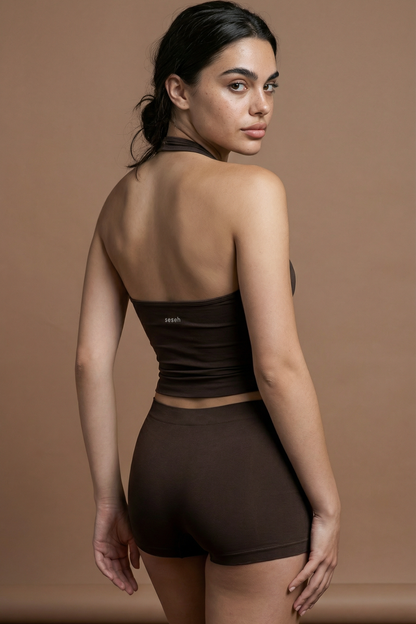 3 Adet Acı Kahve Dikişsiz İkinci Ten Hissiyatı Seamless Boyshort