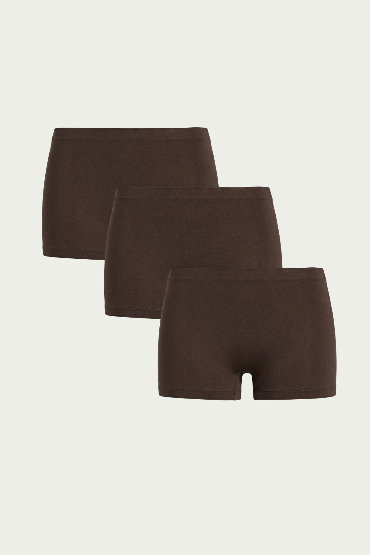 3 Adet Acı Kahve Dikişsiz İkinci Ten Hissiyatı Seamless Boyshort