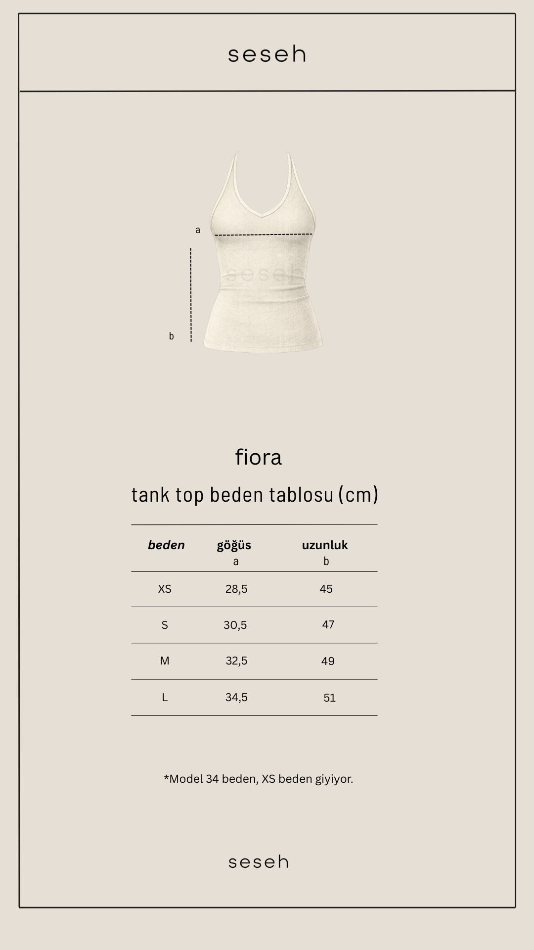 FIORA Kahverengi Seamless Tank Top