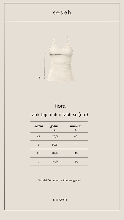 FIORA Siyah Seamless Tank Top